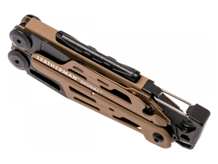 Мультитул Leatherman Signal Coyote Tan 19 инструментов, нейлоновй чехол (832404)
