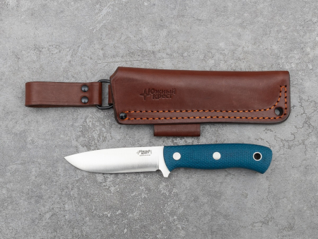 Нож Южный крест Скаут, рукоять Микарта кобальт с оружейной насечкой 