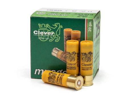 Патрон дробовой Clever калибр 20/70 дробь № 7 (2,5 мм) 28 г, уп. 25 шт