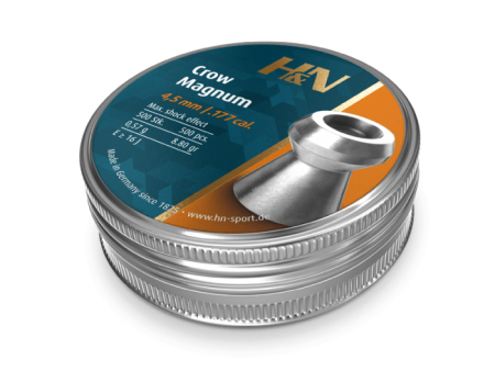 Пули для пневматики H&N Crow Magnum кал. 4,5 мм (8,80 grain / 0,57 г) уп. 500 шт
