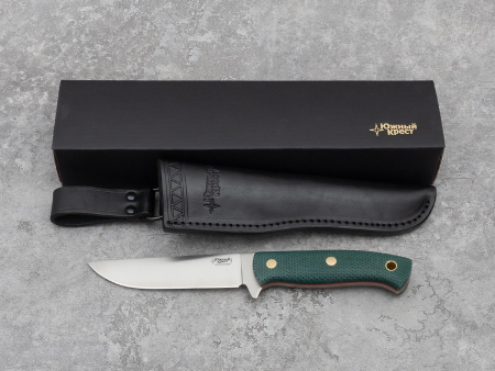 Нож Южный Крест F5 Рукоять-Микарда изумруд, насечка