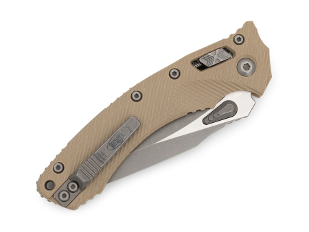 Складной нож Microtech Amphibian, рукоять Fluted G-10 tan, сталь M390MK