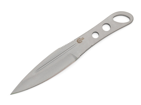 Метательный нож из нержавеющей стали 65х13 Перо (в чехле)