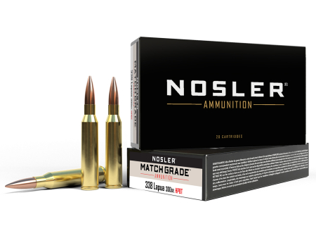 Патрон Nosler Match Grade кал. .338 Lapua Mag, HPBT (300 grain / 19,4 г) уп. 20 шт