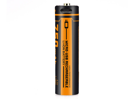 Аккумуляторная батарея FiTorch 14500 (AA) Li-Ion 750mAh / 3.7, с разъёмом micro- usb (1 шт)