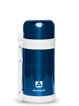 АРКТИКА Термос бытовой, вакуумный, универсальный, 1200 мл, (синий). 202-1200