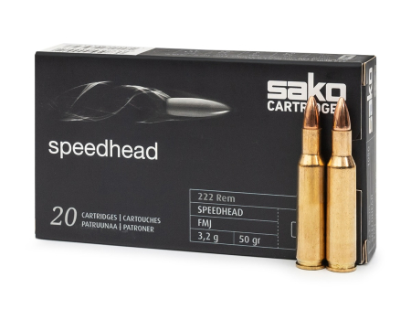 Патрон Sako Speedhead кал. .222 Rem. FMJ (50 grain / 3,2 г)  уп. 20 шт
