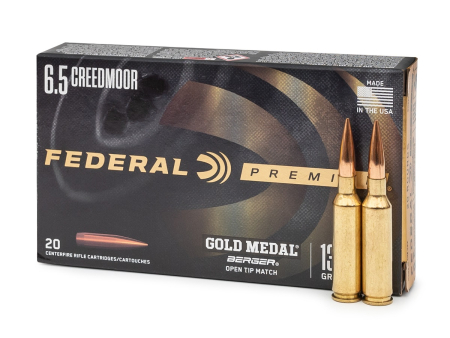 Патрон Federal Gold Medal Berger OTM кал. 6.5 Creedmoor (130 grain / 8.4 г) уп. 20 шт 