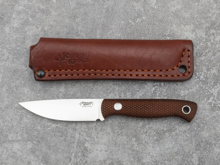 Нож Small, Рукоять -Микарта койот, насечка