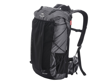 Рюкзак туристический Naturehike Rock, 40+5 л, 26х18х56см, черный